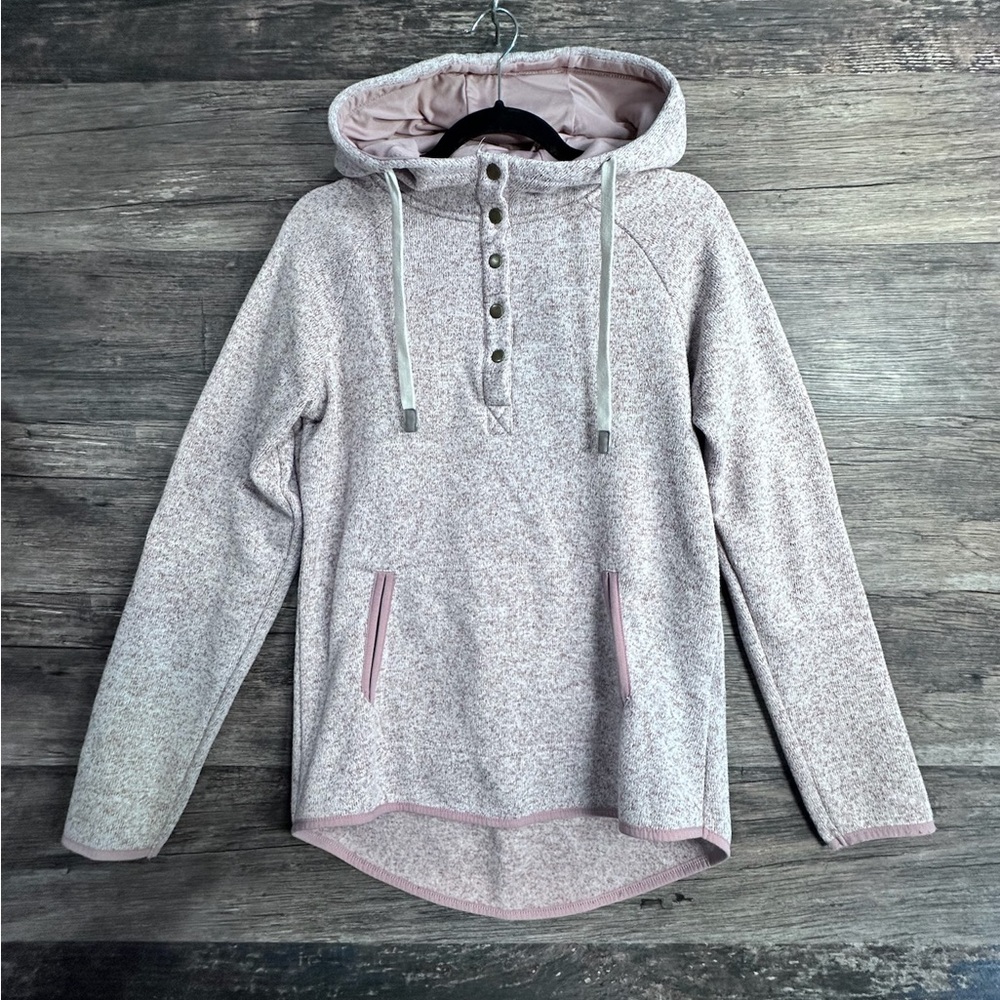 Thread & Supply Heathered Light Pink Hoodie